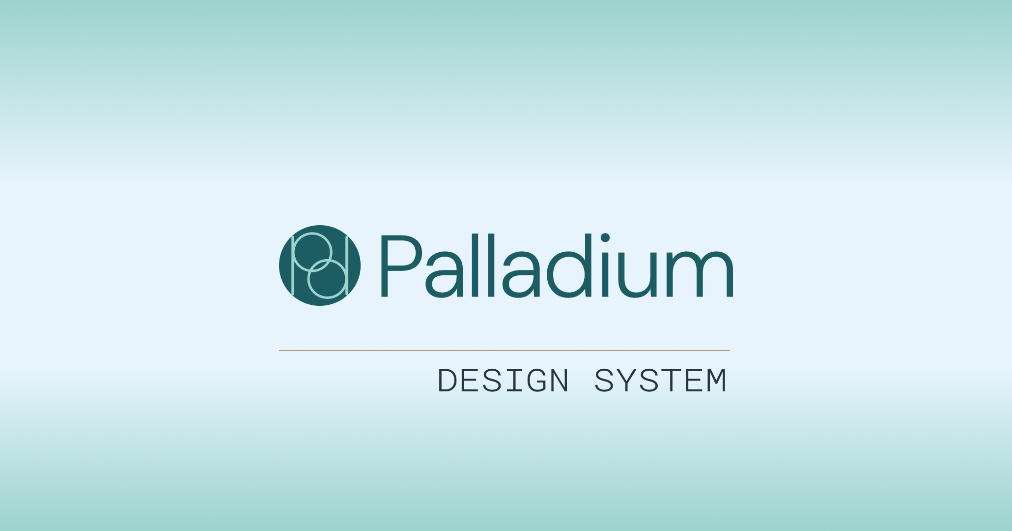 Logo on colored background