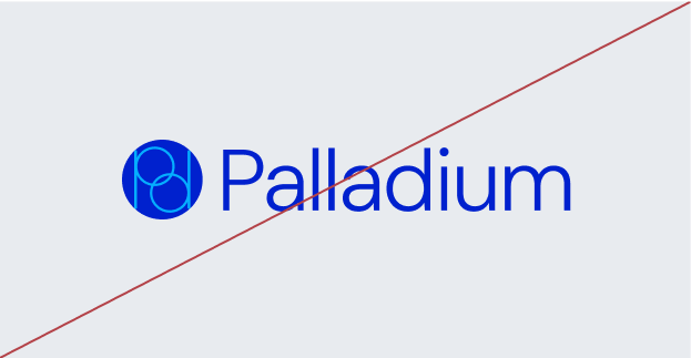 Image of brand logo incorrectly rotated